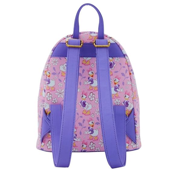 Loungefly Disney Daisy Duck Flower Mini Pink Purple Backpack NWT - Picture 14 of 15